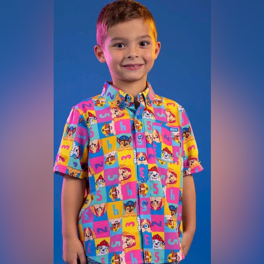 Paw Patrol Multicolor Short-Sleeve Button-Down Shirt